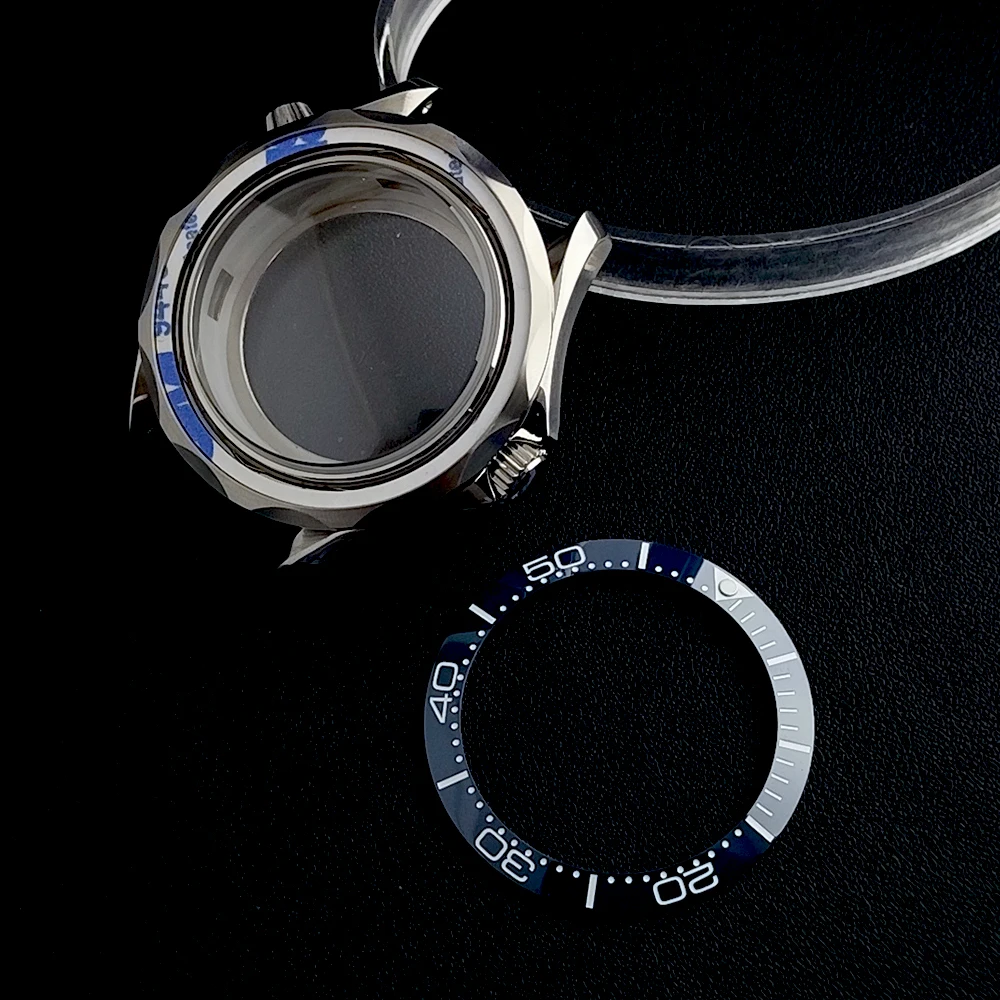 NH35 حافظة 42 ملم حافظة زجاجية ألكسندر ساعة رجالية من الفولاذ المقاوم للصدأ قابلة للطي بإبزيم مناسب لملحقات ساعة الحركة NH35