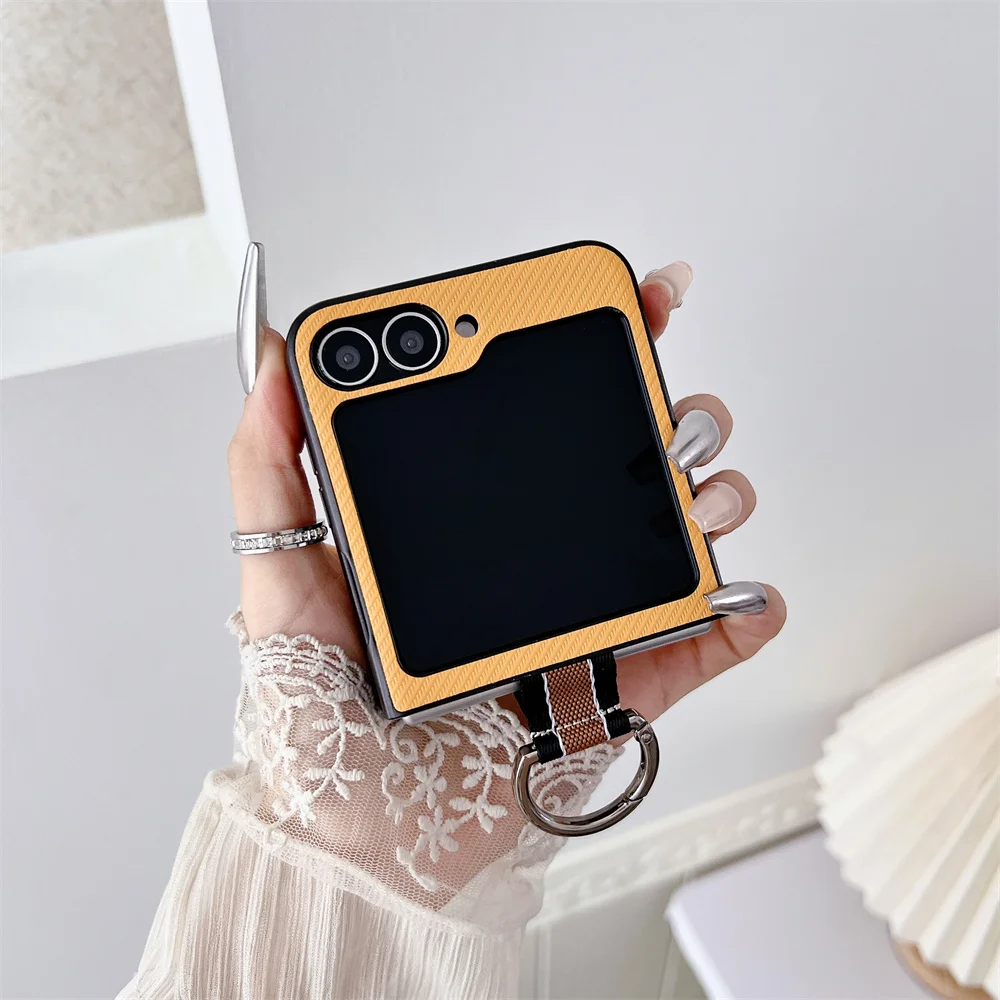 Ultradunne Ringhouder Luxe Flip 6 5 Case Pu Leer Slim Voor Samsung Galaxy Z Flip 5 6 4 3 Flip3 Flip6 Flip5 Telefoonhoes