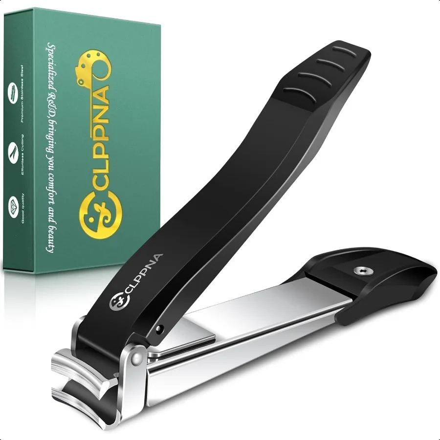 

Nail Clippers for Men with Catcher Heavy Duty Finger Nail Clippers Adult Stainl Steel Nail Cutter Fingernail Toenail Clippers I