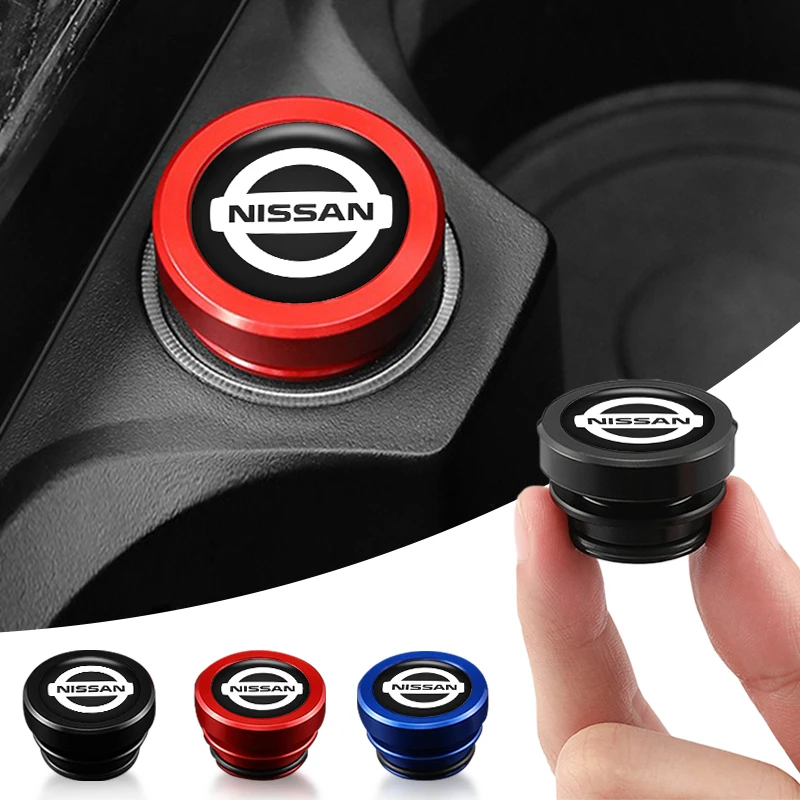 Car Cigarette Lighter Decoration Cover Plug DustProof Cap For Nissan Qashqai Nismo X-Trail T32 T31 J10 J11 Juke Altima GTR Note