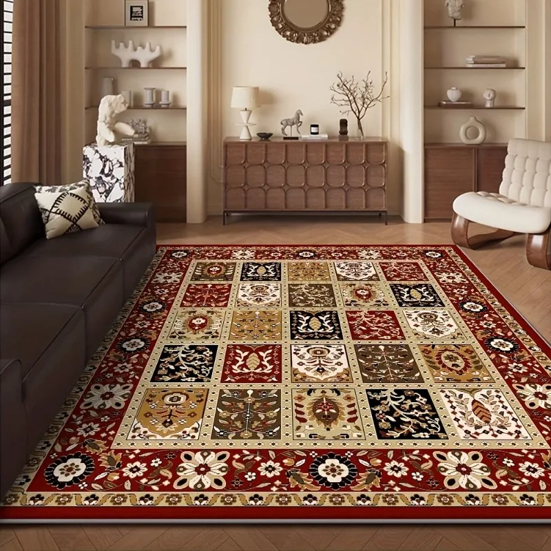 

Bohemian Soft Flannel Rugs, Living Room Coffee Table, Sofa Carpet, Study, Bedroom, Waterproof and Dirt Resistant Carpet