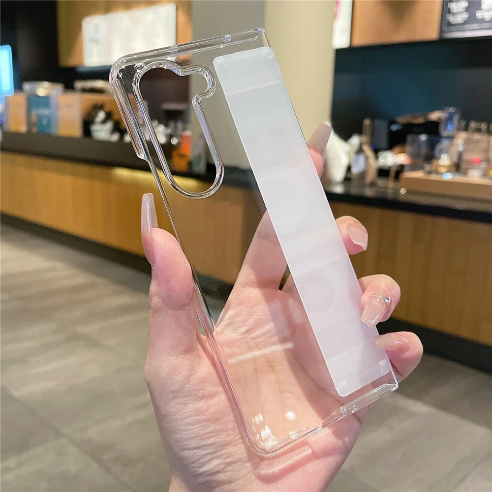 Funda de teléfono con soporte para correa de muñeca de silicona suave de lujo para Samsung Galaxy Z Fold 7 6 5 4 ZFold 3 fundas ultrafina mate dura