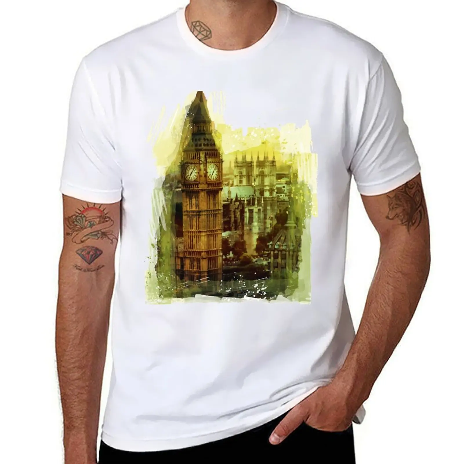 

London - Big Ben T-Shirt man t shirt luxury man t shirts for men man t shirts high quality luxury brand T-Shirt