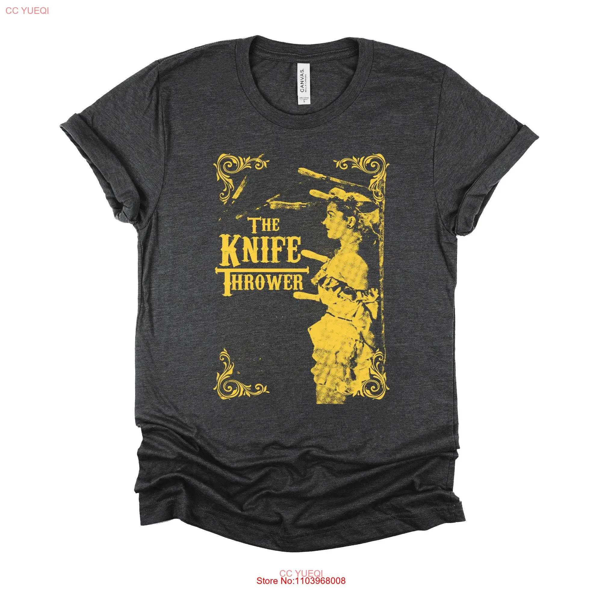 Футболка с длинным или коротким рукавом для стрижки ножей, цирковая рубашка, винтажная модель Carnival Freak Show XS 4XL