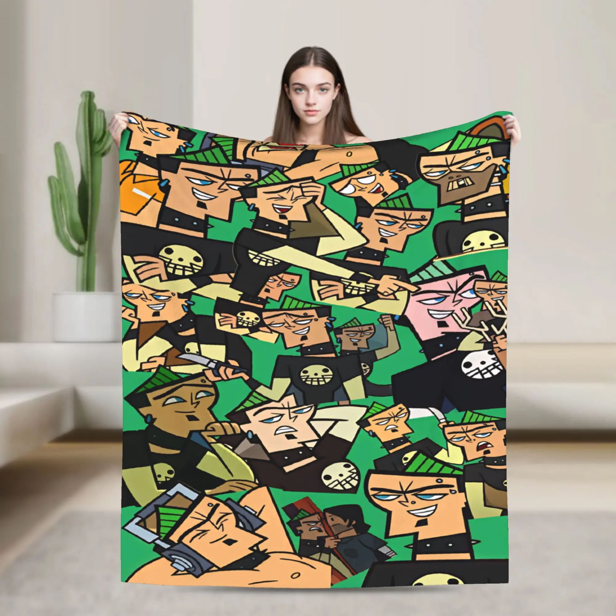 Totals Dramas Harold Knitted Blankets  Decorative Flannel Throw Blanket For Couch Bed Soft Design Quality Bedspread Gift