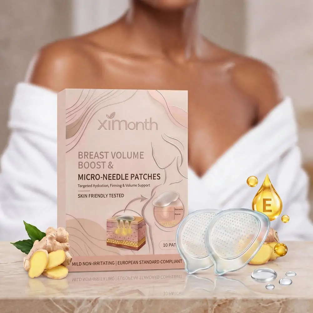 10/30/50pcs Breast Enhancement Micro-Needle Patches Breast Volume Boost Patches Hydration Firming Volume Support Skin Friendly