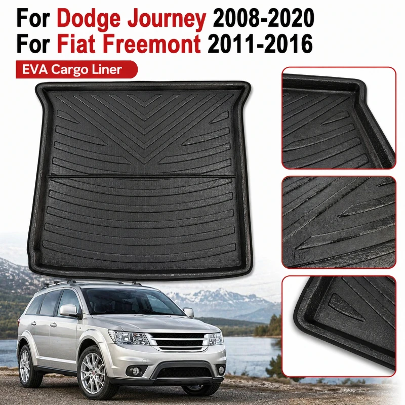 

For Fiat Freemont 2011-2016 For Dodge Journey 2008-2020 Trunk Mat Car Rear Trunk Mat Boot Luggage Tray Floor Liner Pad Mat Cargo