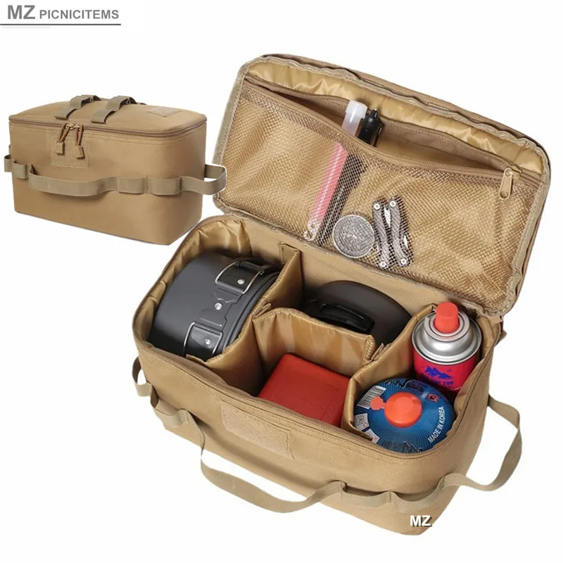 

Camping Box Outdoor Accessories Travel Supplies Wild Trips Tool Handbag For Kitchen Cooker Gas Tank Storage Packing Picnic Bag