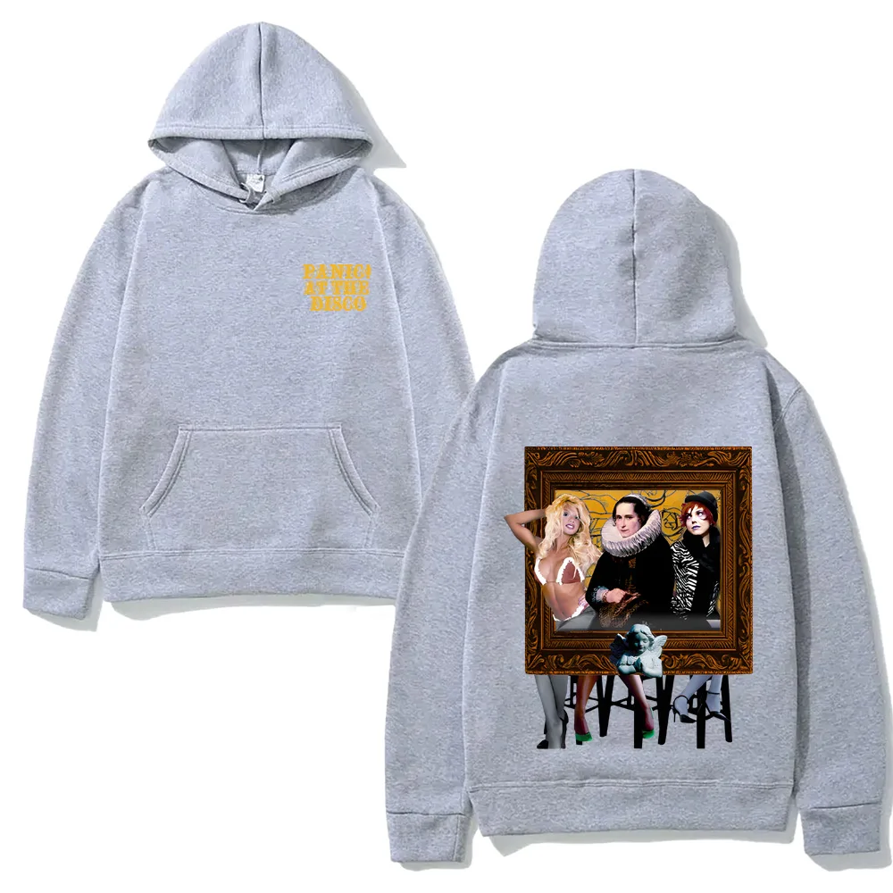 RAHMENABDECKUNG HOODIE 2025Neue Panik! bei der Disco Gleiche wie offizielle Website Kleidung Herbst/Winter Sudaderas Pullover Hohe Qualität