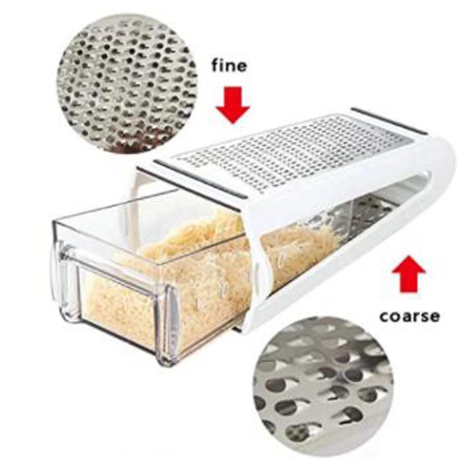 치즈, 야채, 생강용 휴대용 박스 강판 - 식품 분쇄기 손잡이