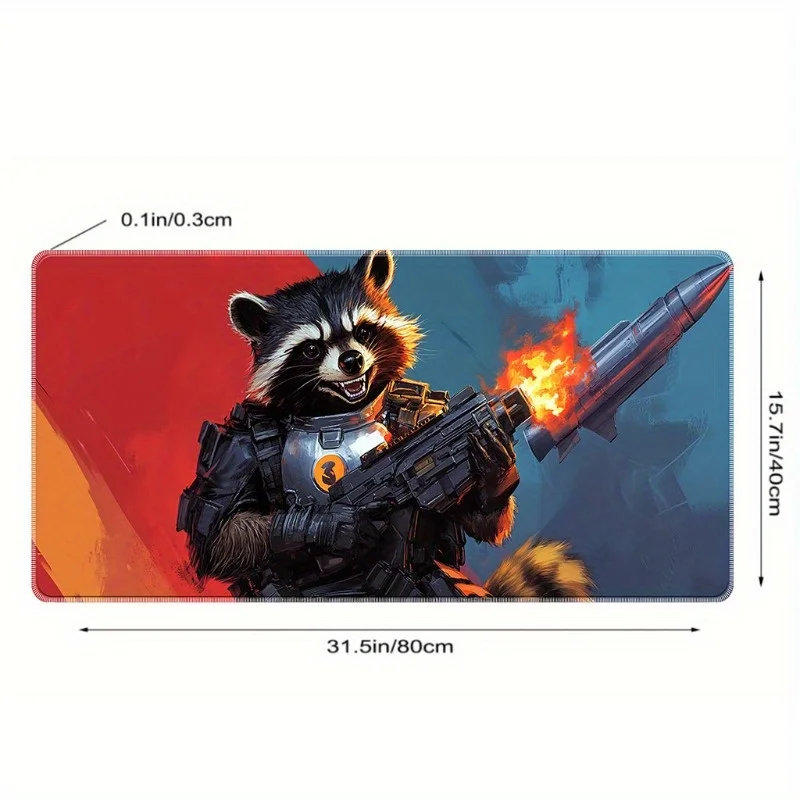 Within Reach! This Universe Mouse Pad Featuring Rocket Raccoon Is Perfect for Gamers And Makes a Great Gift for Search And Rescu