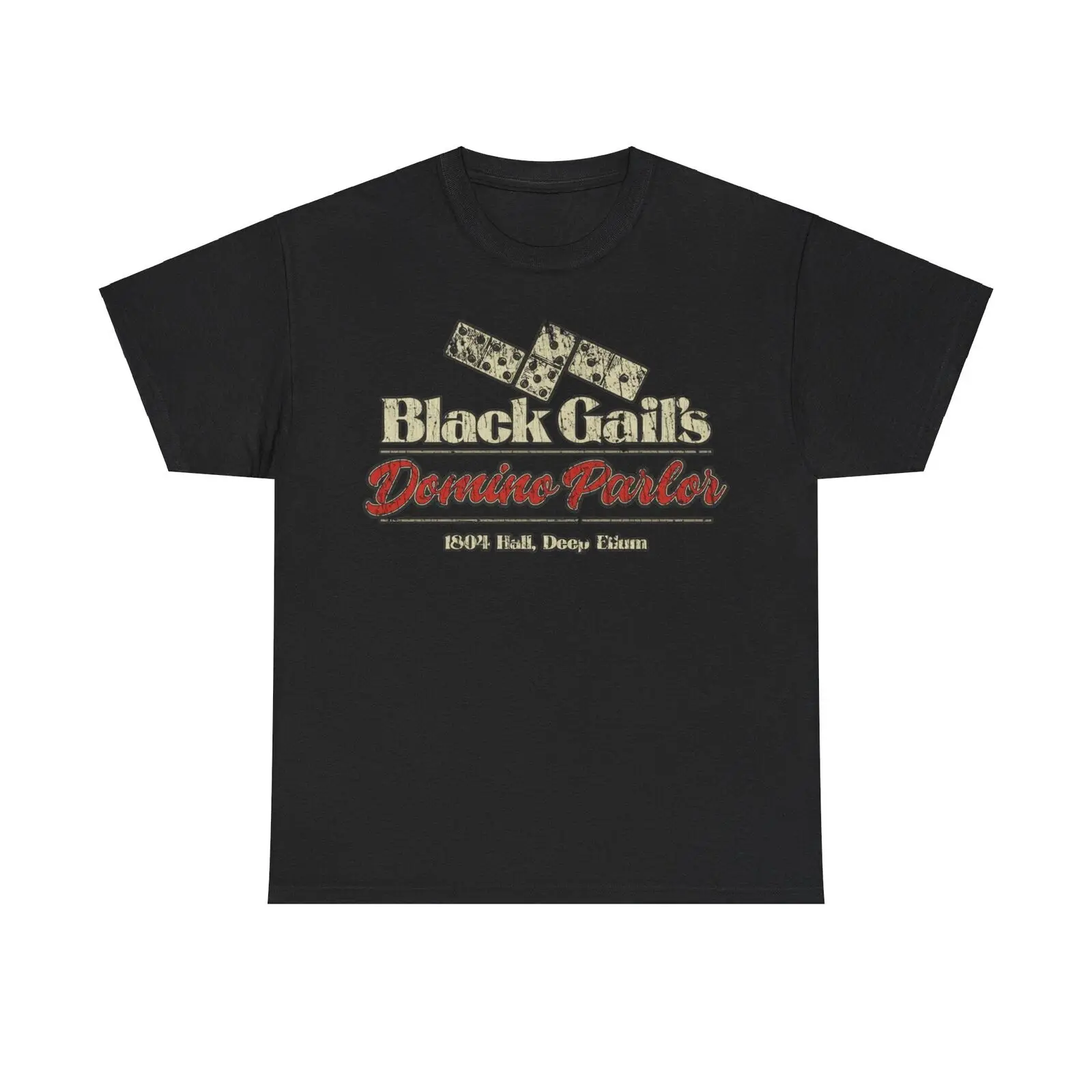 Black Gails Domino Parlor Deep Ellum Texas T-shirt