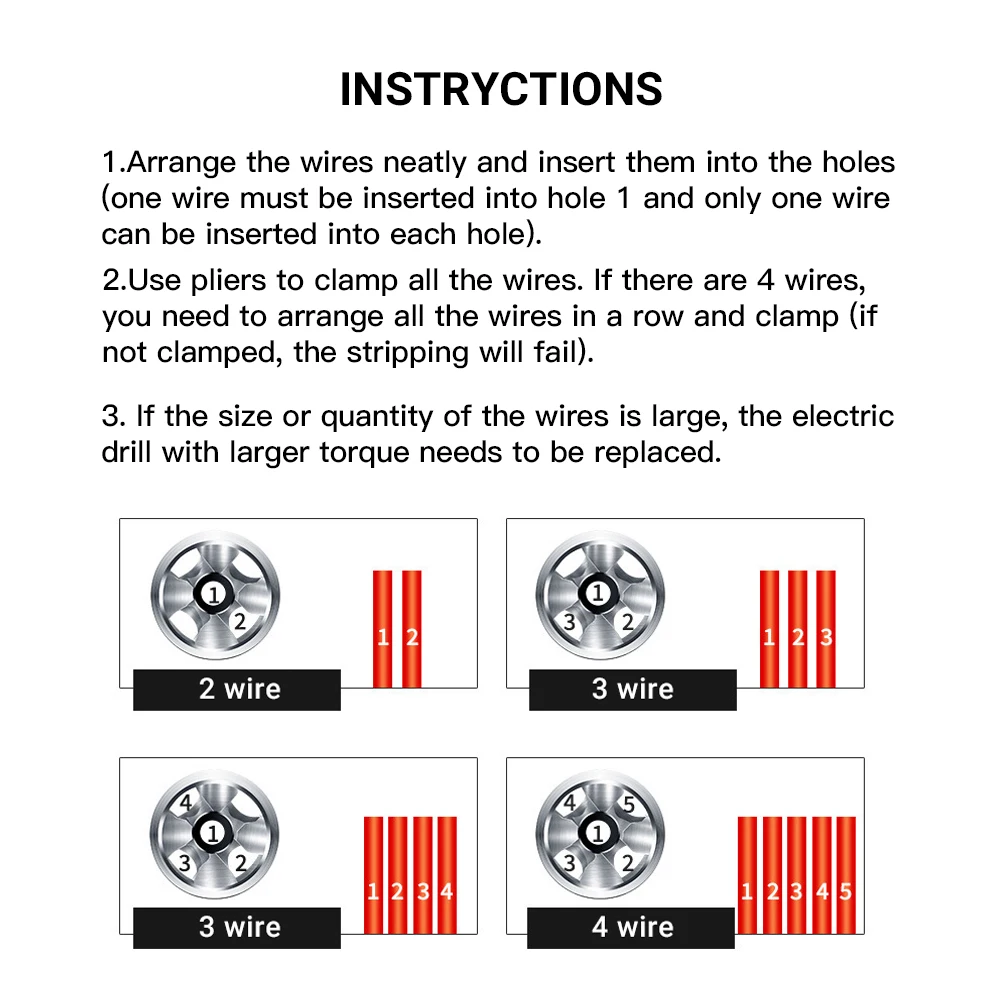 Automatic Wire Stripper Twisted Wire Tool Cable Peeling Twisting Connector Electrician Stripping Artifact Connector Hand Tools