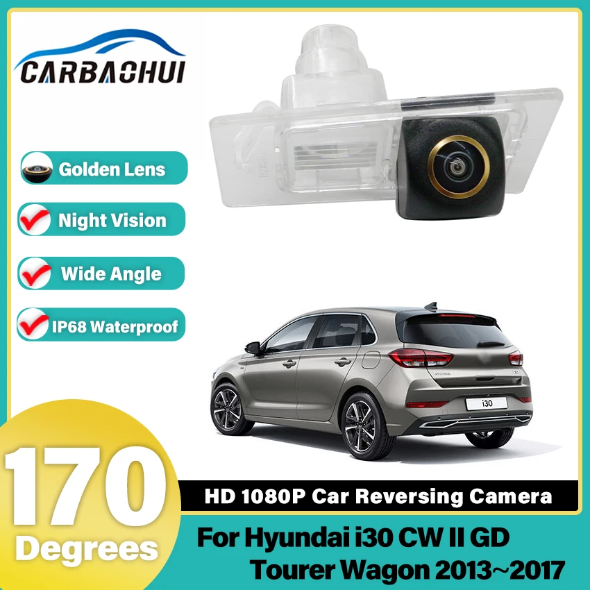 

Камера заднего вида для Hyundai i30 CW II GD Tourer Wagon 2013 2014 2015 2016 2017, CCD камера заднего вида с ночным видением, золотистая