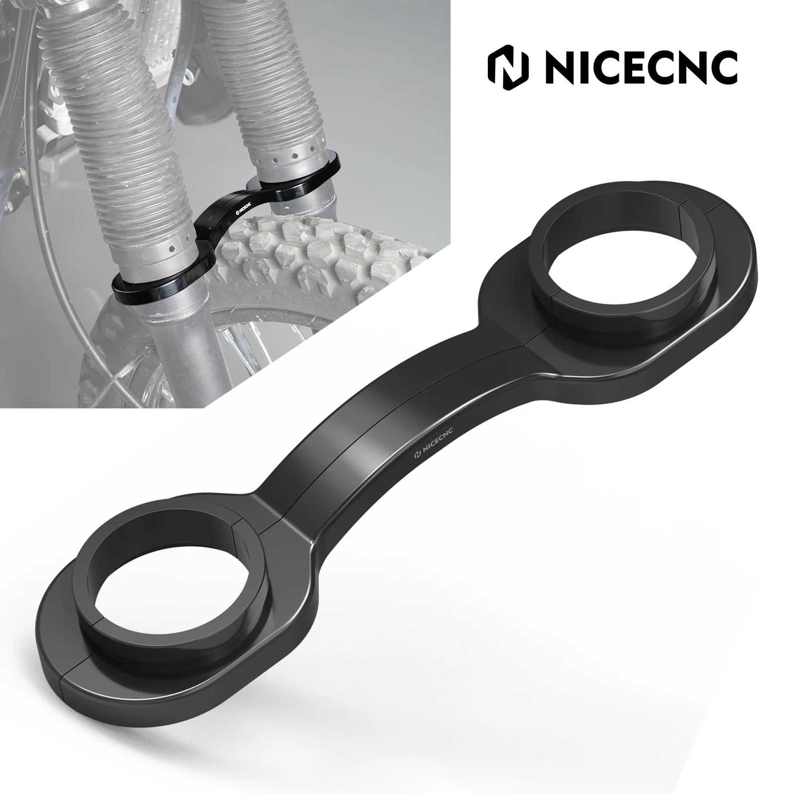 

For 2023 2024 Kawasaki KLR 650 KLR650 Front Fork Brace Motorcycle Fork Stabilizer Holder Clamp for Kawasaki KLR 650 2008-2024