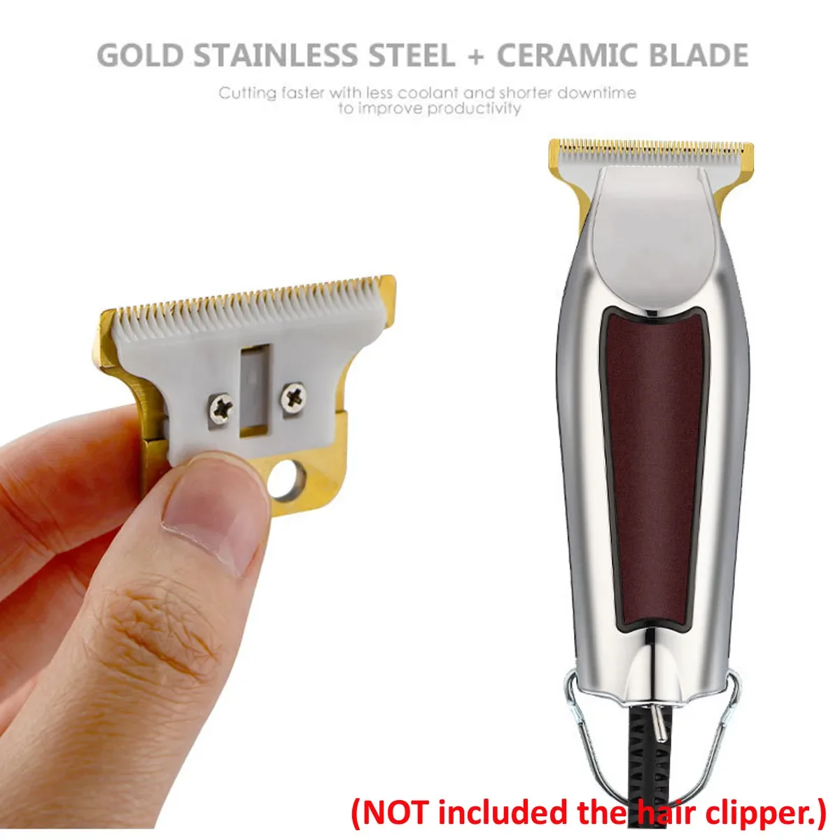 Thay Thế Lưỡi Dao Cắt Đầu Cho WAHL 8081 Tóc Tông Đơ Cắt Tóc Cạo Tóc Máy Salon Bộ Phụ Kiện Kim Loại Dụng Cụ