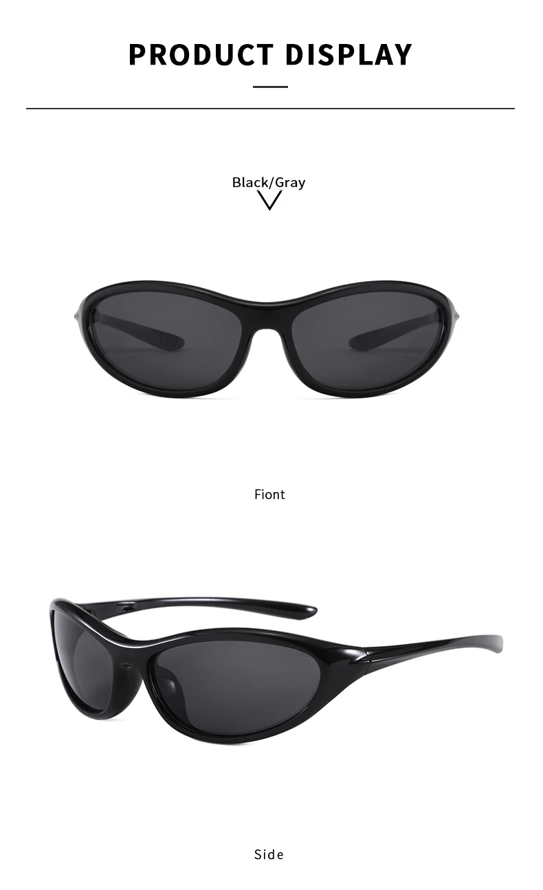 Y2K Punk Sportsonnenbrille für Männer und Frauen, integrierte Sonnenbrille, Markendesigner, Vintage-Sonnenbrille, UV400, Punk-Mode-Sonnenbrille – Detail 9