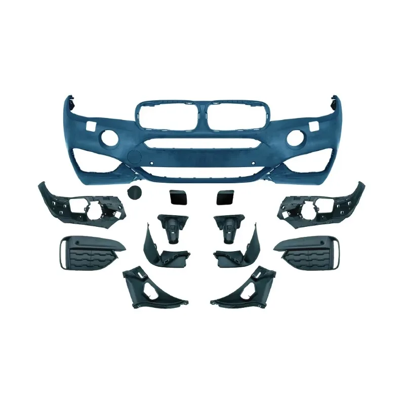 MT front bumper with grill for X6 F16 Facelift M Style Body kit car bumper for X6