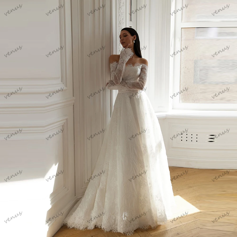 

Gorgeous Wedding Dresses Glamorous Bridal Gowns Lace Tiered Off The Shoulder Robes Exquisite Vestidos De Novia Customized 2025