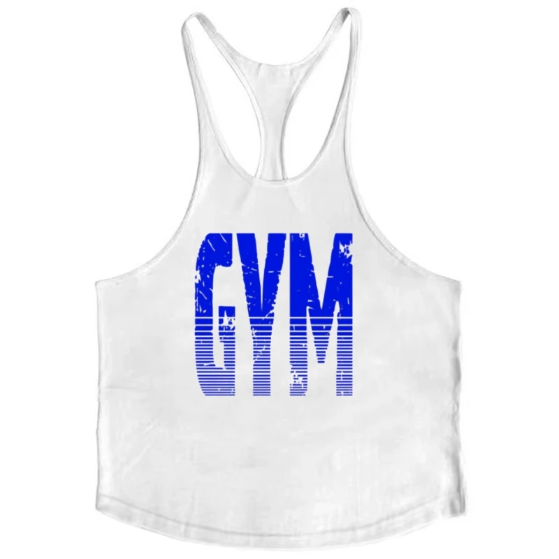 

Printed Men's Bodybuilding Fitness Vest - Cotton Sleeveless Gym Shirt, Breathable Workout Training Clothing for Muscle Building