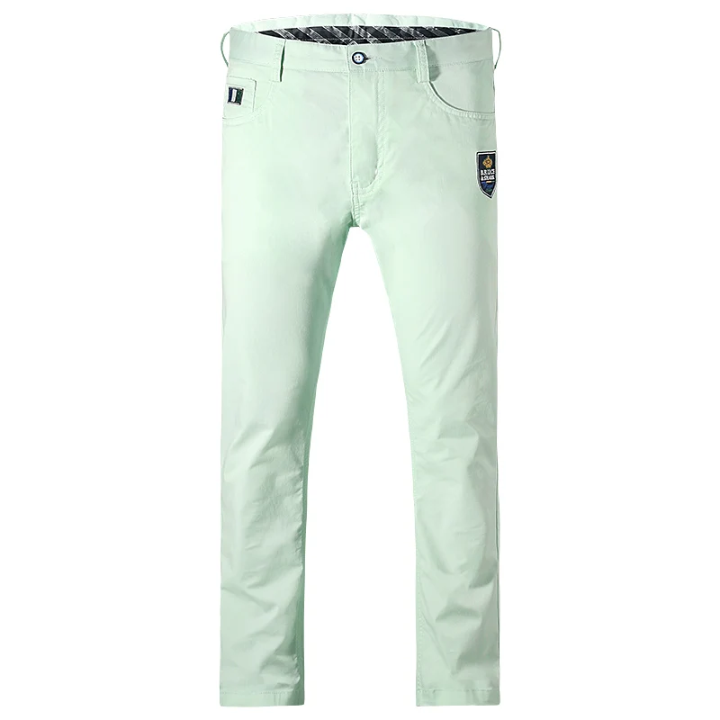 New Men\'s Casual Pants Summer Light Color paul shark for men Luxury Pants Straight Leg Loose Style Stretching Men\'s clothing