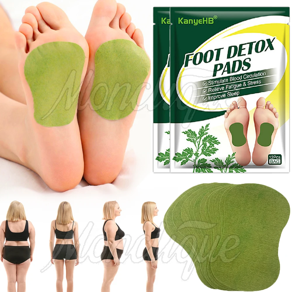 

12/60 шт., подушечки для ног из полыни, натуральные травяные детоксикационные подушечки, аргии, токсины для тела, очищающие, снимают стресс, помогают спать