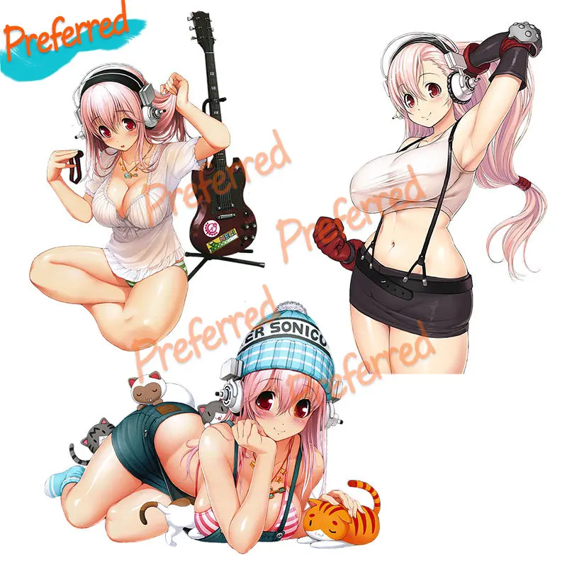 

Sweet Music Super Anime Girls Car Stickers Personalized Decals All Your Cars Racing Laptop Motorcycle Surf Camping Vinyl Decals