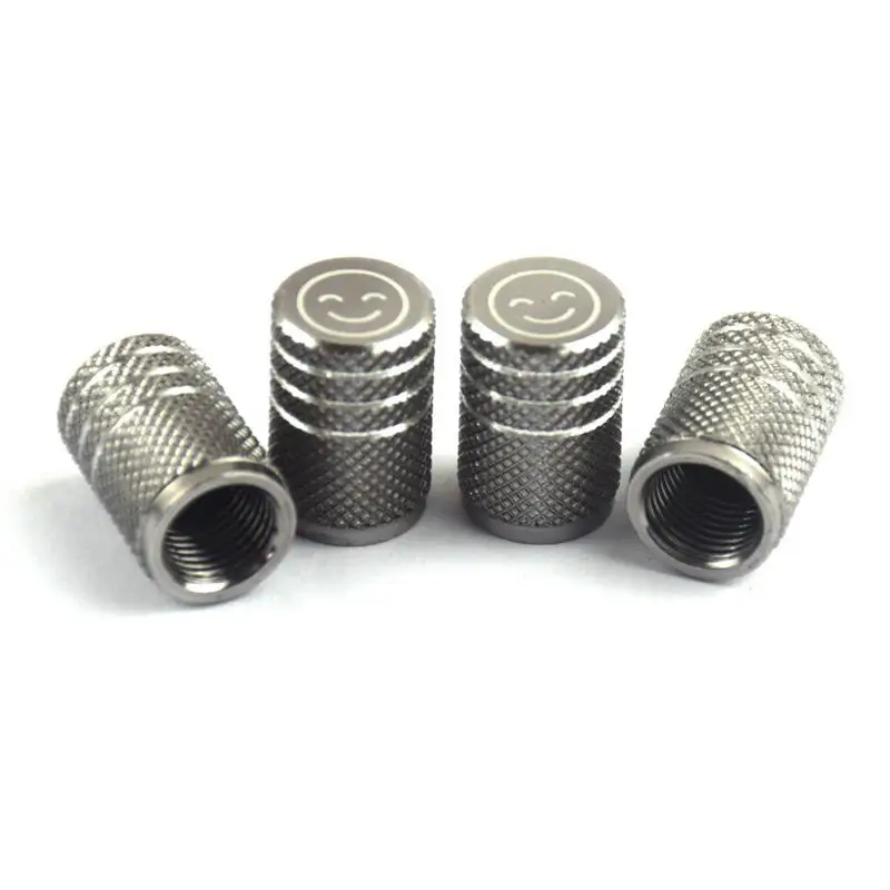 Laser Car Logo Aluminum Alloy Valve Stem Tire Valve Cap Universal Durable Car Tire Accessories Screw-on Small Decoration