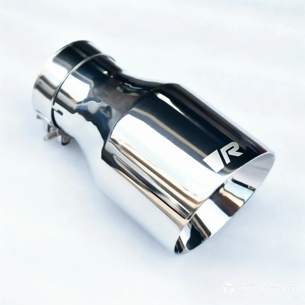 R 304 Edelstahl Schräger Doppel-Auspuff-Endrohr 2,5 Zoll Einlass 4 Zoll Auslass 7,0 Zoll Lang Fahrzeug-Endrohr für Automobile – Detail 2