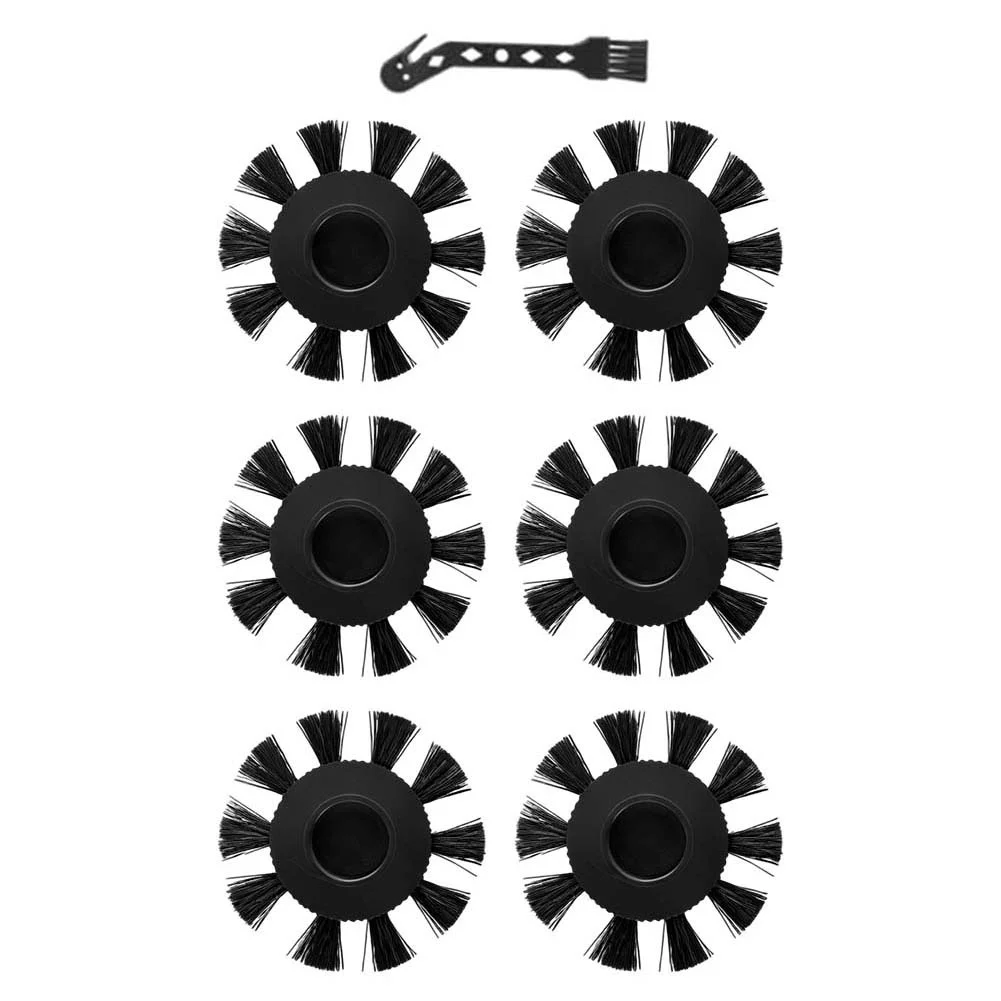 6pcs Side Brushes Kit With Cleaning Tool For X-Clean 2, For X-Clean 4, For X-Clean 5 Robot Vacuum Cleaner Replacement Parts