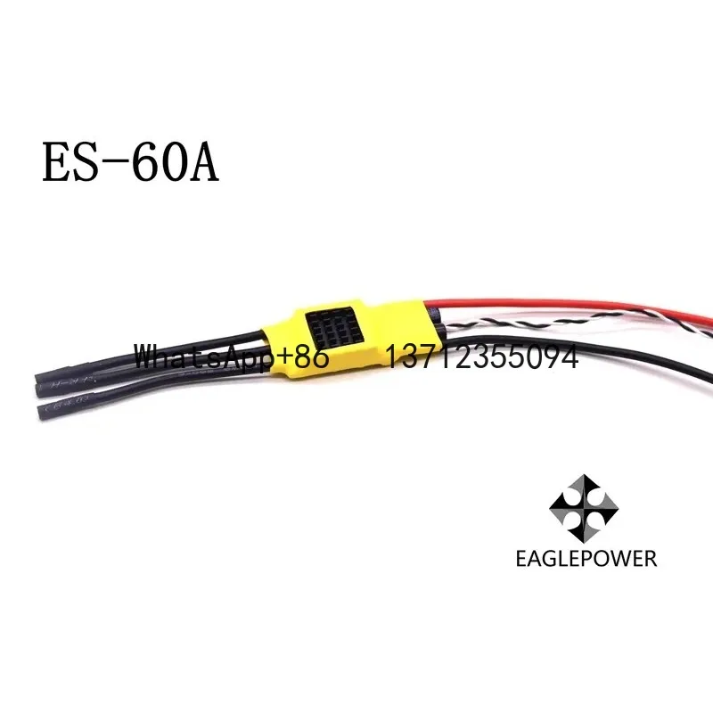 

ES-60A 3-6Высококачественный бесщеточный регулятор скорости двигателя ESC для многороторного регулятора БПЛА