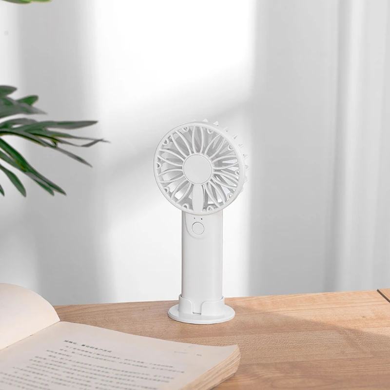 Mini Desk Fans SmallPortable Fan Hand Held Travel Air Cooler Cooling AA Powered