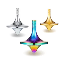 Accurate Metal Desktop Spinning Gyro Stainless Steel Fidget Toys Adults Kids Stress Relieving Gifts Dispositivo Anti Ansiedad