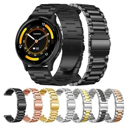 Bracelet en Métal pour Garmin Venu 3 3S, Vivoactive 3 4s, 2s 3s SQ Forerunner 645, 18mm 20mm 22mm