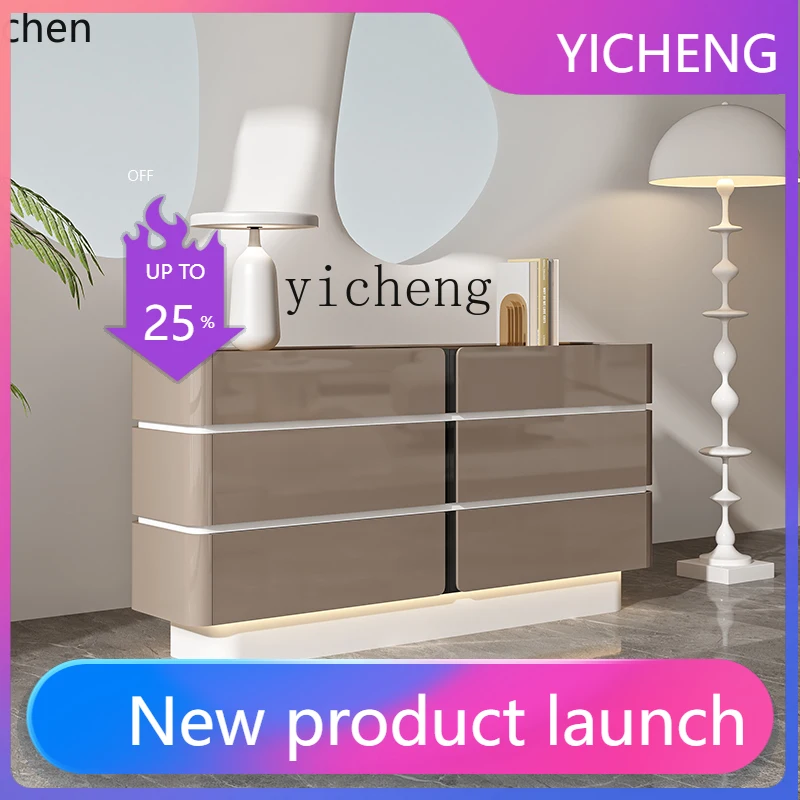 

AA Italian lig luxury solid wood six-chest cabinet high-end cloakroom jewelry jewelry cabinet