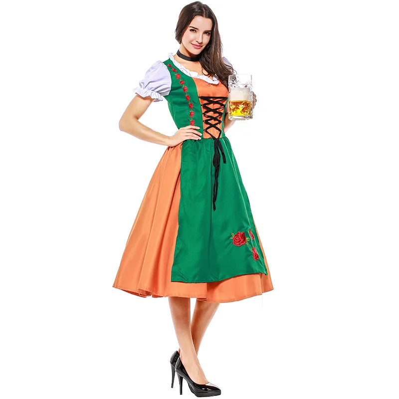 Traditional Beer Dress Women's Bar Coveralls Bavarian Oktoberfest