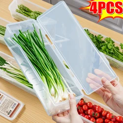 Storage Crisper Boxes with Lid Rectangle Noodle Food Storage Box Refrigerator Transparent Moisture-Proof Sealed Food Storage