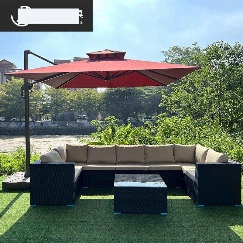 

Двор B & B, отель, уличные качели, диван из ротанга, открытый сад, многоместное кресло для отдыха из ротанга, комбинированная мебель