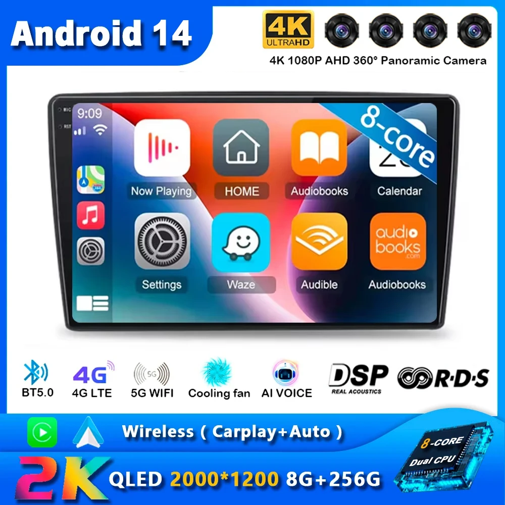 

Android 14 Carplay Car Radio for Citroen C5 2 2008 2009 - 2017 Navigation GPS Multimedia Player WiFi+4G Stereo Auto DSP Video BT
