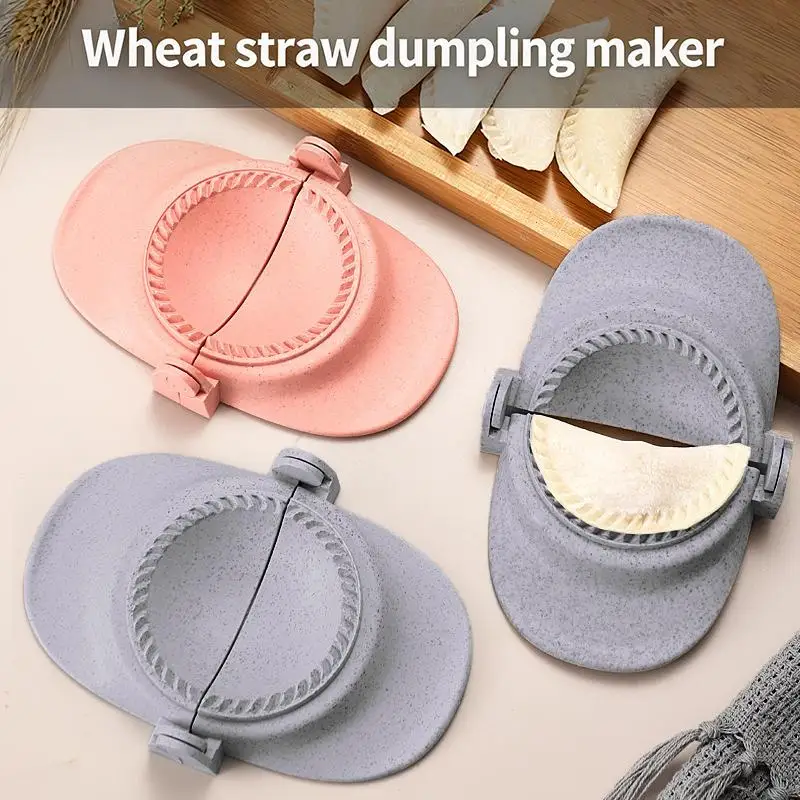 Dumpling Machine Tools Mold Clamp Baking Mold Pastry Kitchen Accessories Wheat Straw Dumpling Mold Accessories Gift
