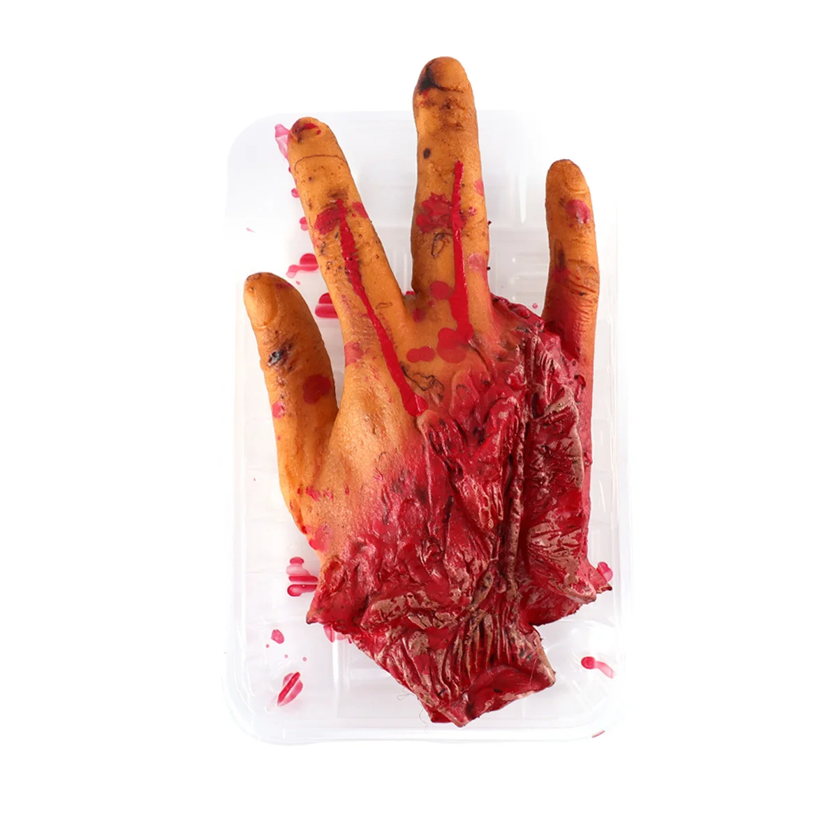 1Pcs Simulation Human Organs Severed Finger Halloween Decoration Props Creepy Adornment Reusable Durable Haunted House Party