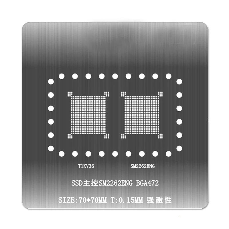 3pcs(Battery charger) UPM6722 [BGA]/ 1pc SSD Master IC SM2262ENG BGA472 Steel mesh