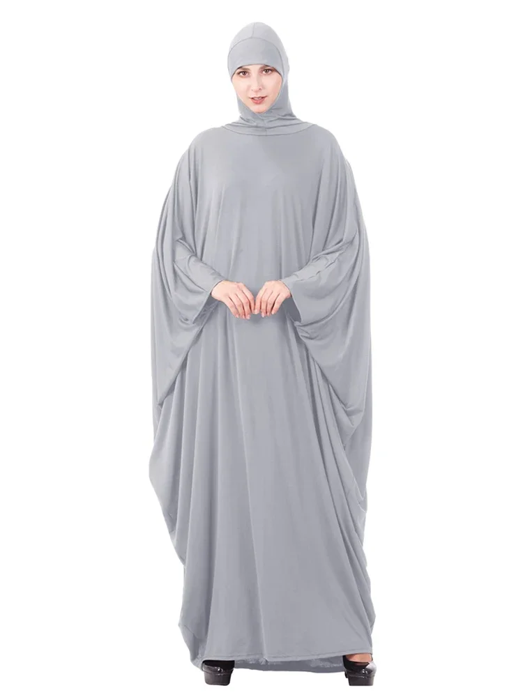 Eid Hooded Abaya Women Muslim Prayer Dress Overhead Abayas Dubai Turkey Kaftan Arabic Robe Islamic Clothing Modest Abayas Burqa