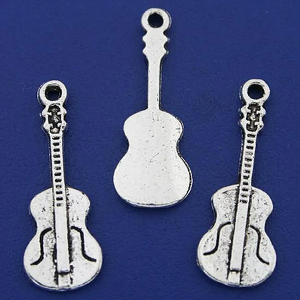 20PCS 26x10mm Alloy Charm guitar Pendant h3297