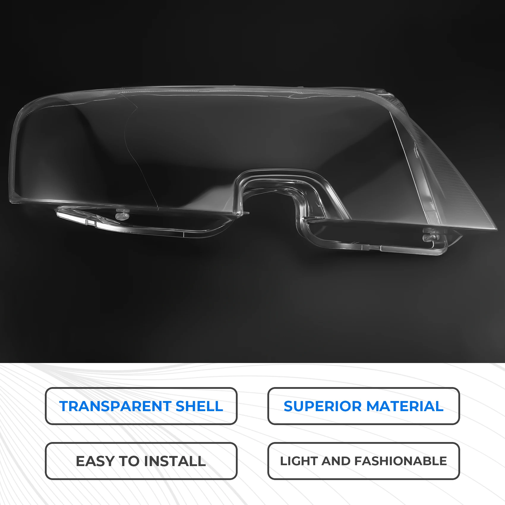 

ABXN-прозрачный автомобильный чехол для фары, сменный абажур, линза для VW Passat 2005, 2006, 2007,