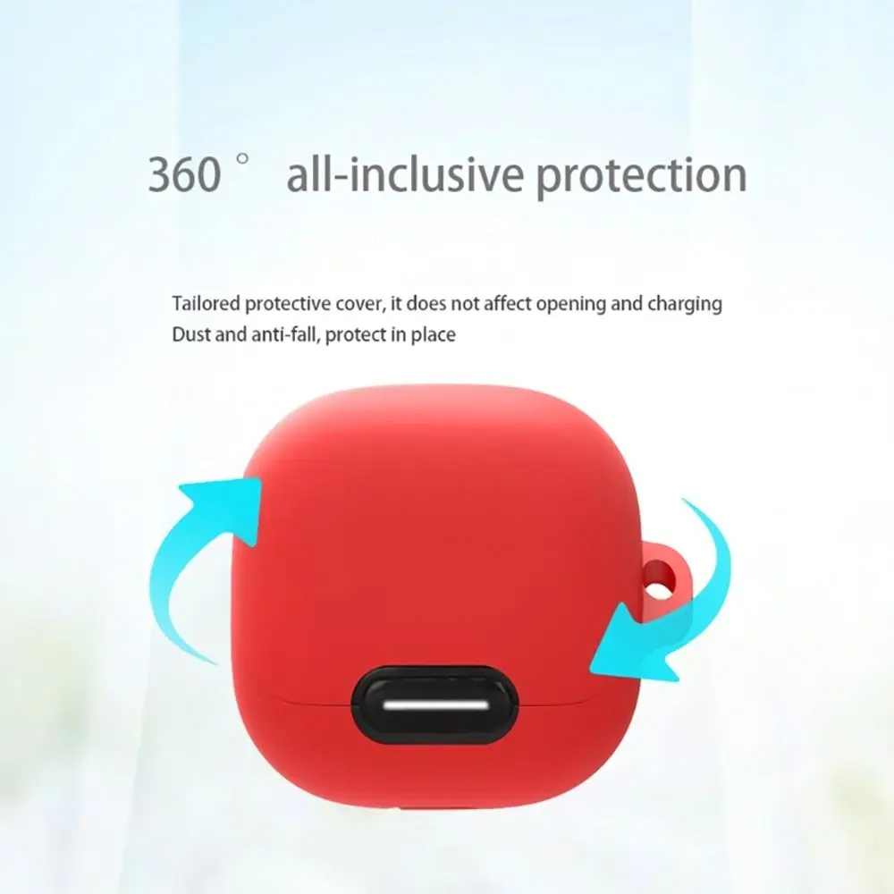 Silicone Headphone Protective Cover Dustproof Washable Earbuds Accessories Shockproof for Anker Soundcore Liberty 4 NC