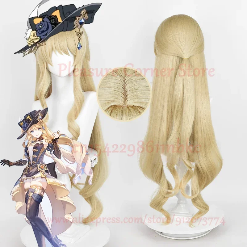 

Navia Cosplay Wig Genshin Impact Cosplay Fontaine Navia Cosplay Linen Gold Women Heat Resistant Synthetic Role Play Wig