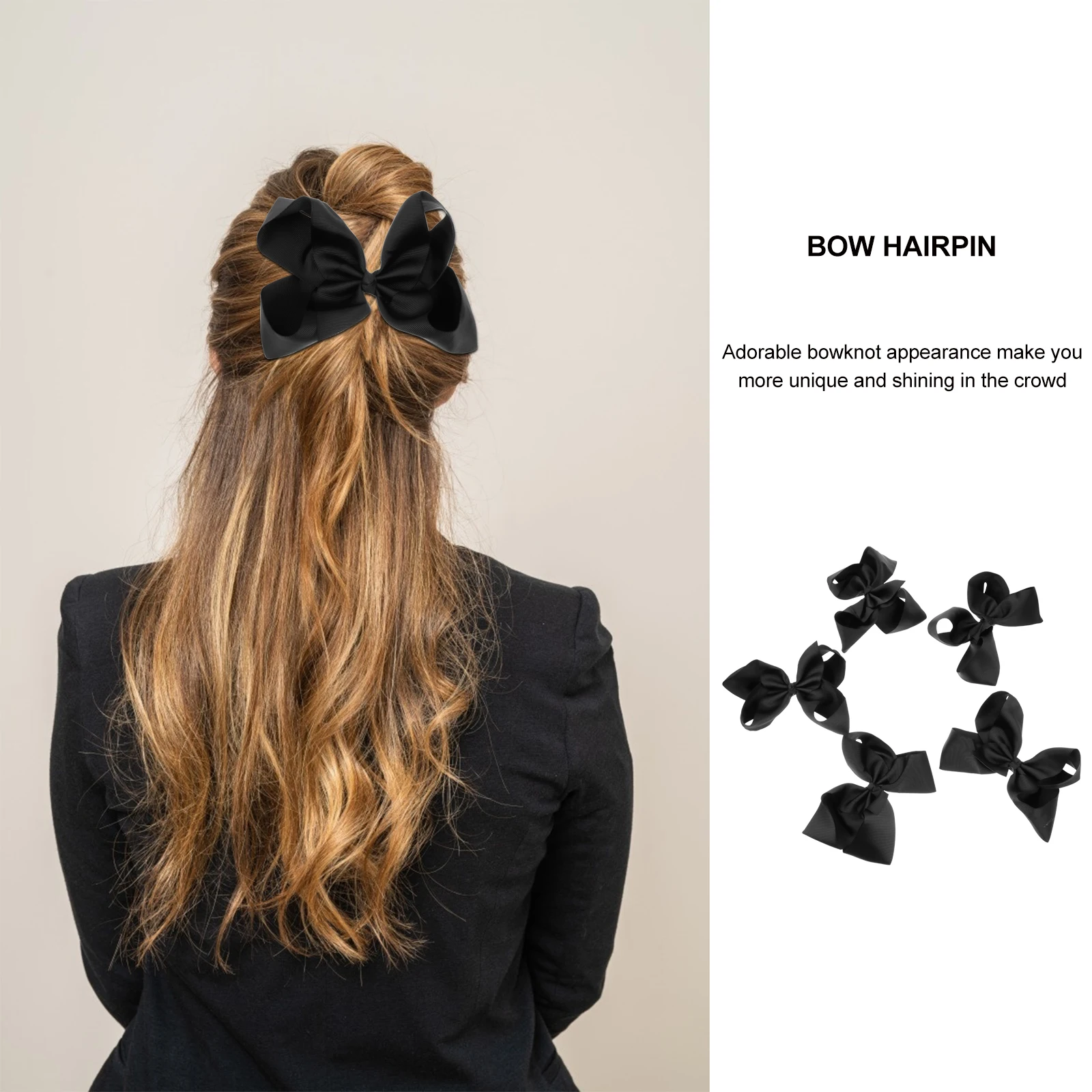 

5Pcs Bow Hairpin Girls Toddler Roller Clips Volumizing Styling Delicate Kids Hair Clip For Party Birthday Gift