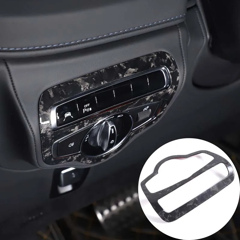 [Ready Stock] For Mercedes W463 W205 X253 [Ready Stock] Forged Real Carbon Fiber Headlight Switch Frame