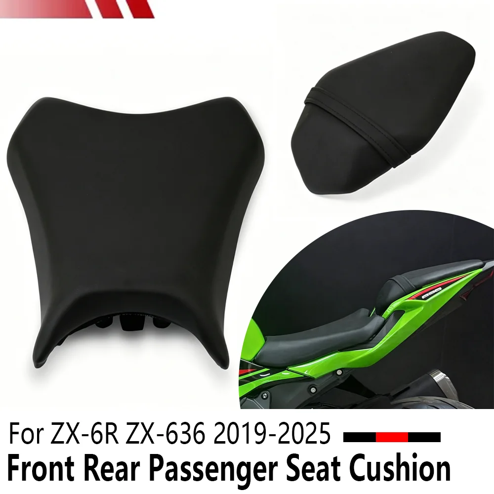 

ZX-6R/636 2025 Motorcycle Accessories Front Rear Passenger Seat Pillion Cushion For ZX6R ZX-6R ZX-636 ZX 636 2019-2025 2024
